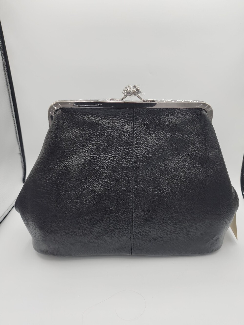 Patricia Nash Vivienne Black Leather Frame Bag NWT